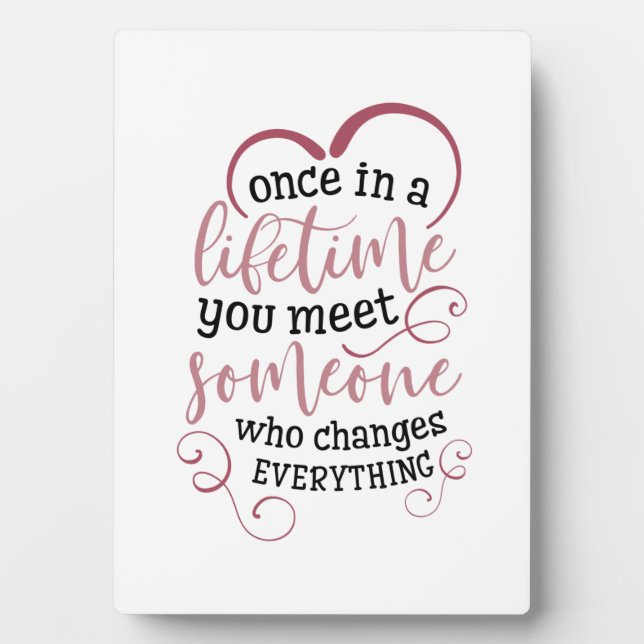 Placa Expositora Doble Regalo Una Vez En La Vida Que Conoces A Algu (Frente)