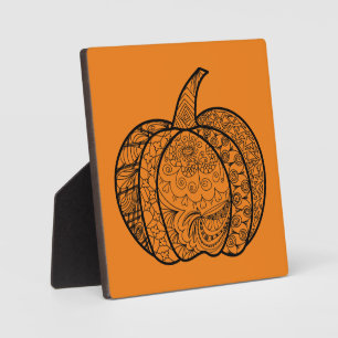 Placa Expositora Dodles de Halloween calabazas de boho mandala de o