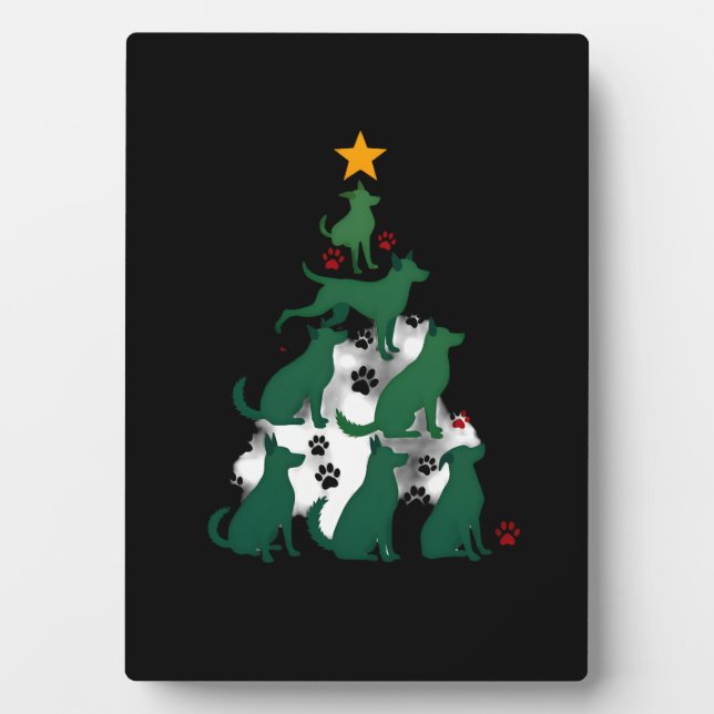 Placa Expositora Dog Christmas Tree Shirt - Dog Christmas (2) (Frente)