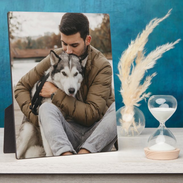 Placa Expositora Dog Dad And Pet Photo Keepsake (Lado)