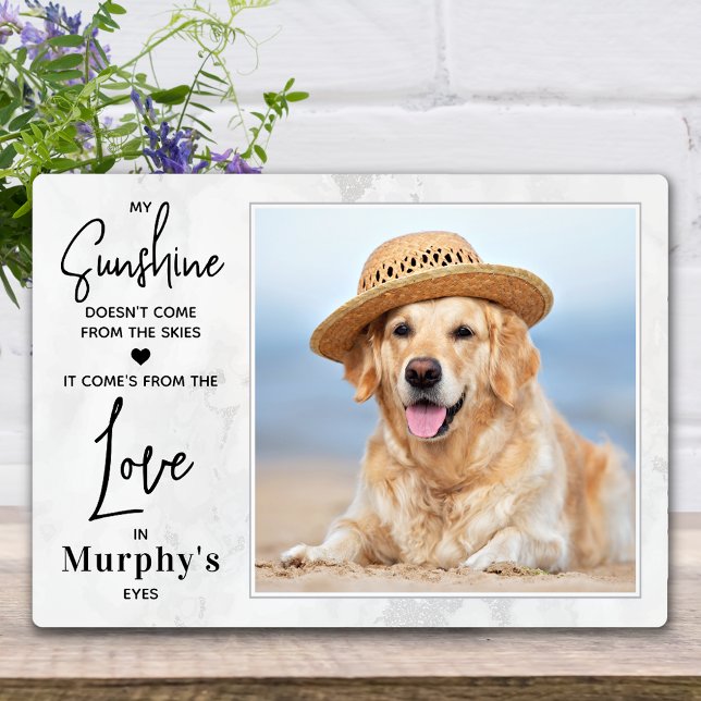 Placa Expositora Dog Lover My Sunshine Mascota personalizado foto (Subido por el creador)
