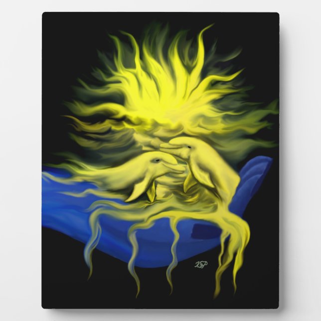 Placa Expositora Dolphin Love (Frente)