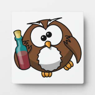 PLACA EXPOSITORA "¿DÓNDE ESTÁ EL FIESTA?" DRUNK OWL