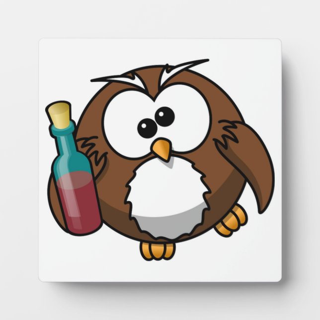 PLACA EXPOSITORA "¿DÓNDE ESTÁ EL FIESTA?" DRUNK OWL (Frente)
