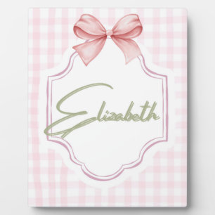 Placa Expositora Dormitorio personalizado para niña Elizabeth con c