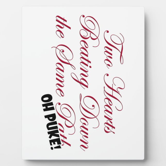 Placa Expositora Dos corazones (Frente)