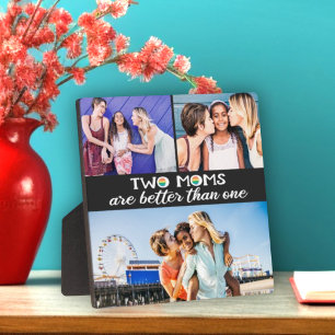 Placa Expositora Dos mamás son mejores que una foto