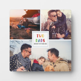 Placa Expositora Dos Papás Son Mejores Que Uno | Foto del Día del P