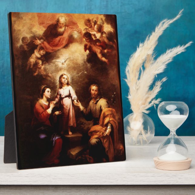 Placa Expositora Dos Trinidad - La Sagrada Familia - Murillo (Lado)