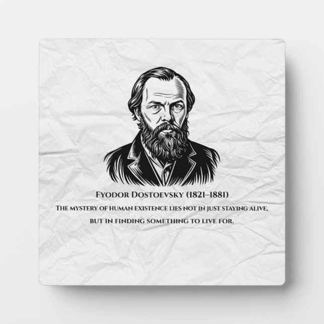 Placa Expositora Dostoevsky Quote (Frente)