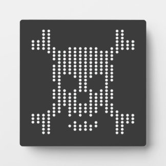 Placa Expositora Dotted Skull Halftone