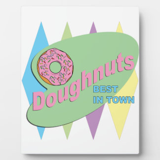 Placa Expositora doughnut shop