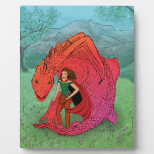 Placa Expositora Dragón de bebé rojo