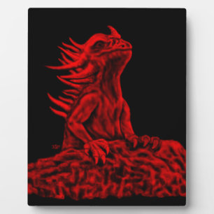 Placa Expositora Dragón rojo pequeño