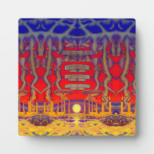 Placa Expositora Dreamland psicodélico