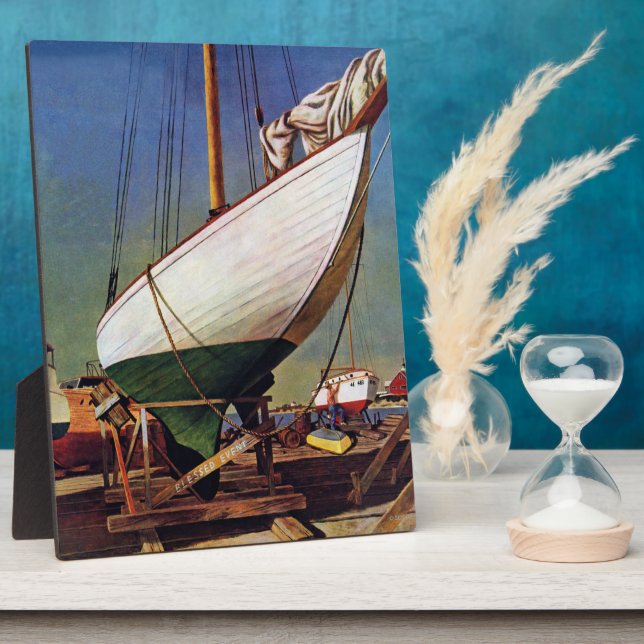 Placa Expositora Dry Dock de John Atherton (Lado)