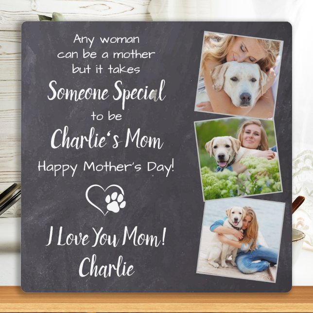 Placa Expositora Dulce Mascota personalizada de mamá perro foto Día (Subido por el creador)
