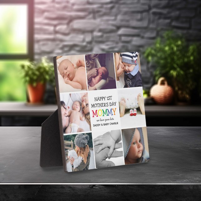 Placa Expositora Dulce primer Día de la Madre Mamá | Fotocolage (Subido por el creador)