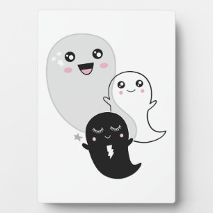 Placa Expositora dulces fantasmas halloween kawaii