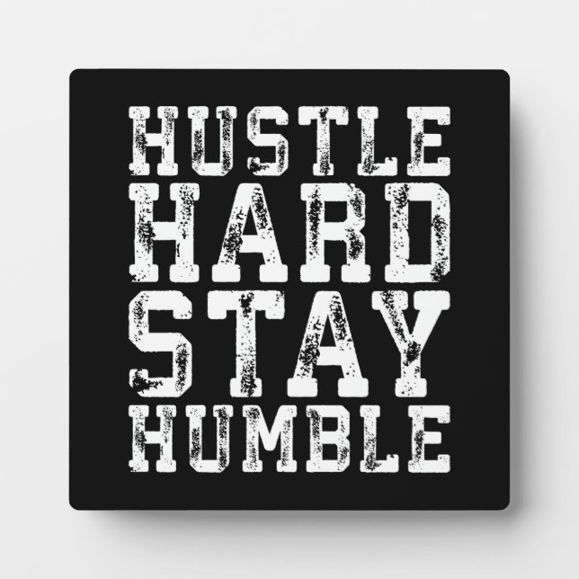 Placa Expositora Duras y humildes - Palabras Inspiradoras (Frente)