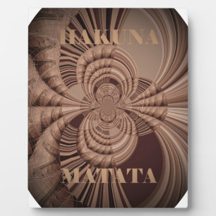 Placa Expositora Earthy Hakuna Matata Art Print