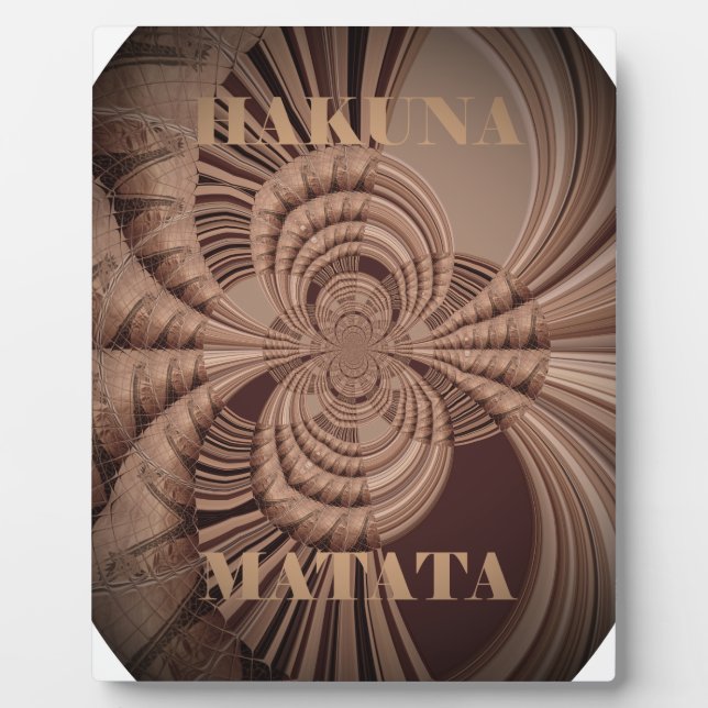 Placa Expositora Earthy Hakuna Matata Art Print (Frente)