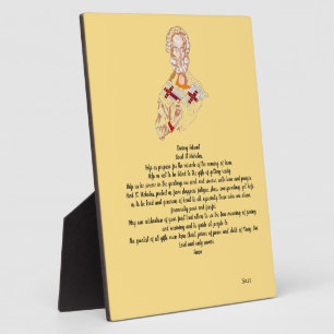 Placa Expositora Easel con lienzo : Oración de San Nicolás