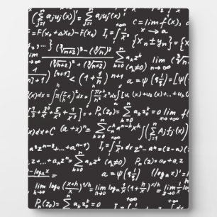 Placa Expositora Ecuaciones matemáticas de pizarra