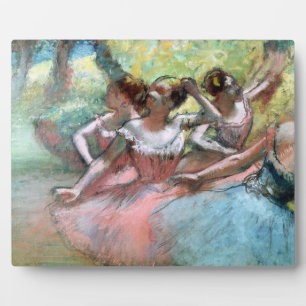 Placa Expositora Edgar Degas   Cuatro bailarinas en el escenario