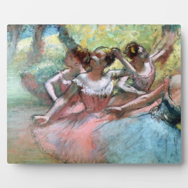 Placa Expositora Edgar Degas | Cuatro bailarinas en el escenario (Frente)