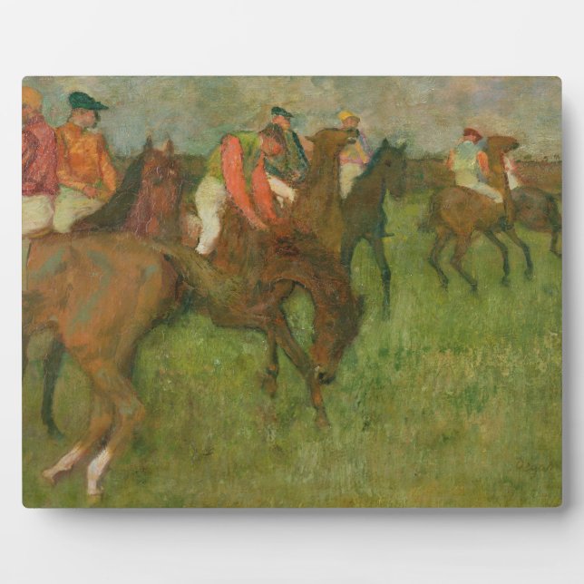 Placa Expositora Edgar Degas | Jockeys, 1886-90 (Frente)