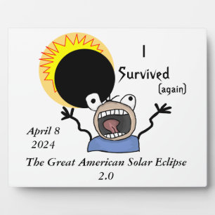 Placa Expositora Edición de supervivencia del eclipse solar de 2024