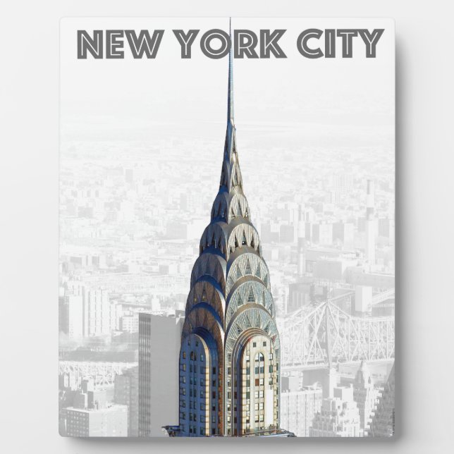 Placa Expositora Edificio Chrysler Nueva York (Frente)