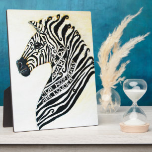 Placa Expositora EDS Art Zebra Con Easel