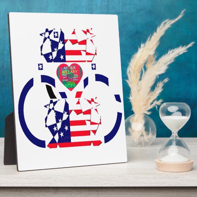 Placa Expositora EEUU Hope Hermosa Ar de diseño de Bandera Nacional (Lado)