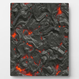 Placa Expositora efecto de fondo de lava volcánica