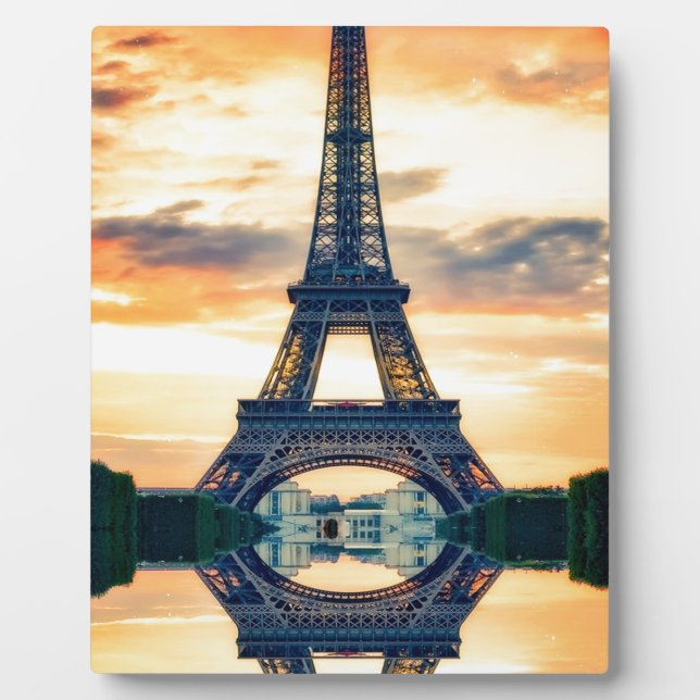 Placa Expositora Effel Tower Paris Evending European Travel (Frente)