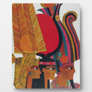 Placa Expositora Egipto Viaje aéreo vintage Turismo cultural antigu