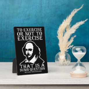 Placa Expositora ¿Ejercer O No Ejercer? - Shakespeare