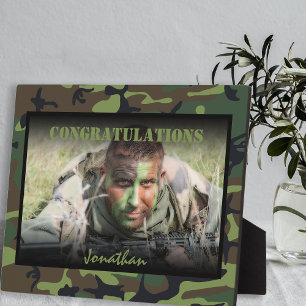 Placa Expositora Ejército de Fotos Personalizadas en la Ceremonia d