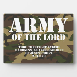 Placa Expositora Ejército del Señor