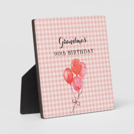 Placa Expositora El 90 cumpleaños de la abuela