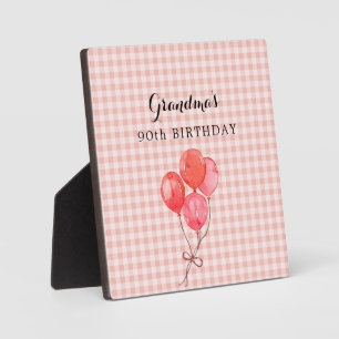 Placa Expositora El 90 cumpleaños de la abuela