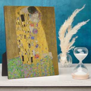 Placa Expositora El abrazo del beso de los amantes por Gustav Klimt