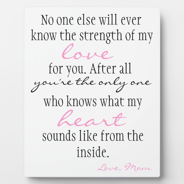 Placa Expositora El amor de la madre (Frente)