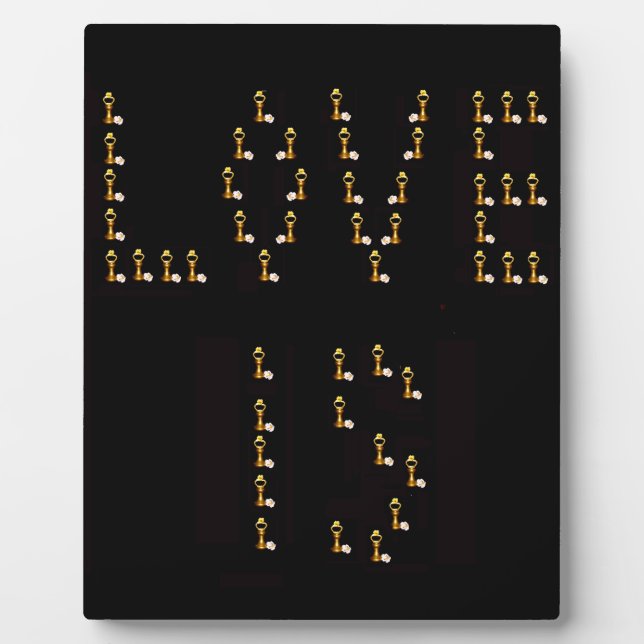 Placa Expositora El amor es (Frente)