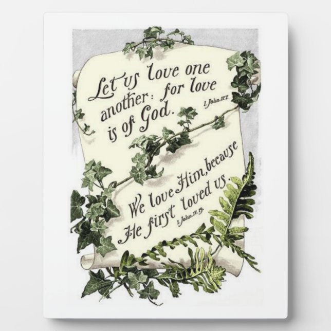 Placa Expositora El Amor Es De Dios (Frente)