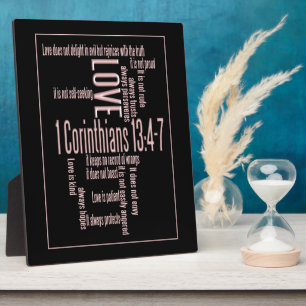 Placa Expositora El amor es negro paciente y Rubor