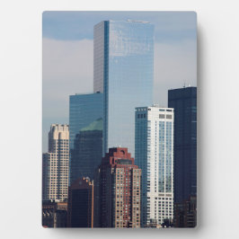 Placa Expositora El amplio centro financiero Manhattan Nueva York