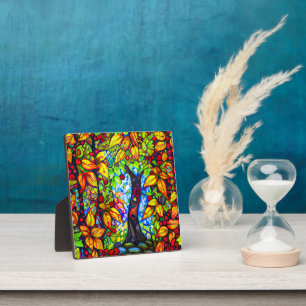 Placa Expositora El árbol de la manzana arte digital surrealista